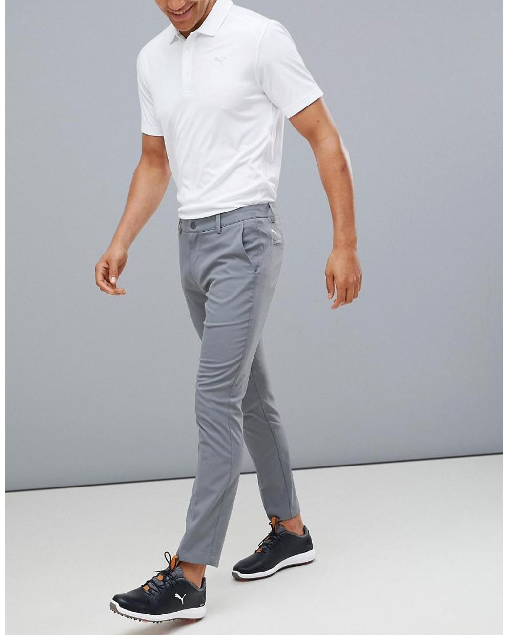 PUMA Synthetic Golf Tailored Tech Pants In Gray for Men | Lyst