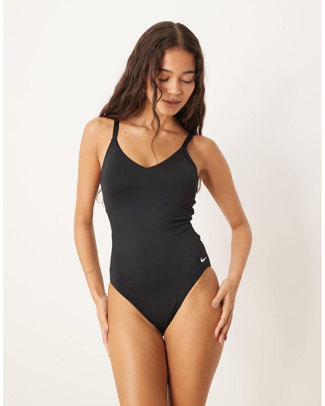 Nike Black Nike – einteiliger badeanzug