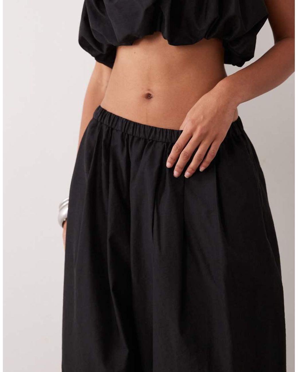ASOS Black Oversized Balloon Trousers Co-ord