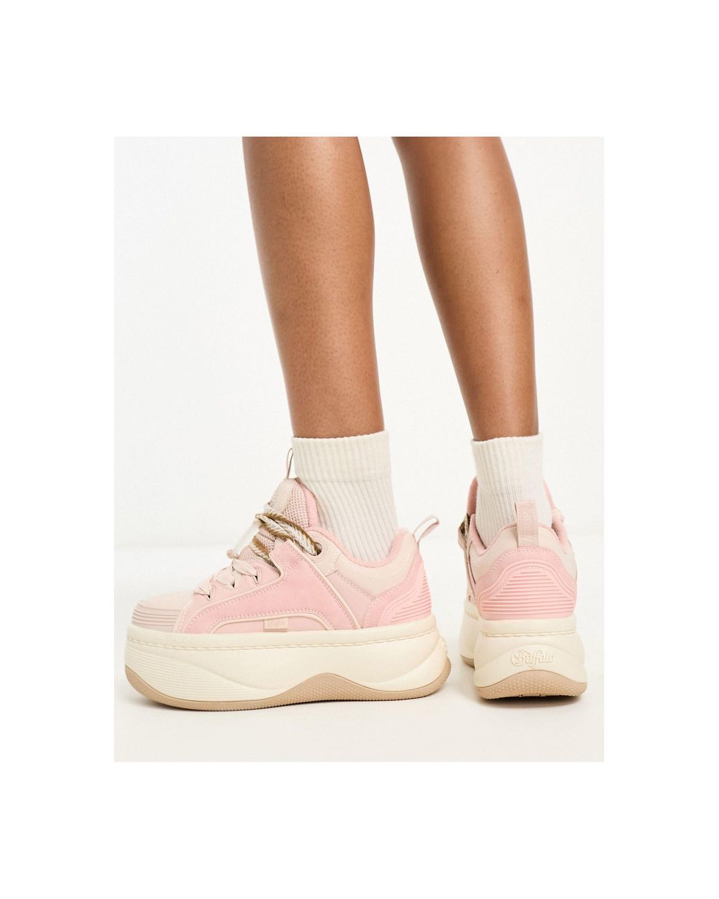 BUFFALO CLD Platform Sneaker (Holographic Pink) — NYANE ® - Official Website