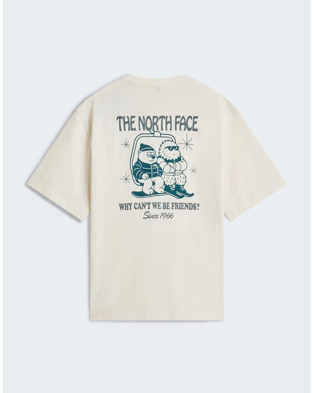 The North Face White M Let's Be Buddies Oversized Ss Tee for men