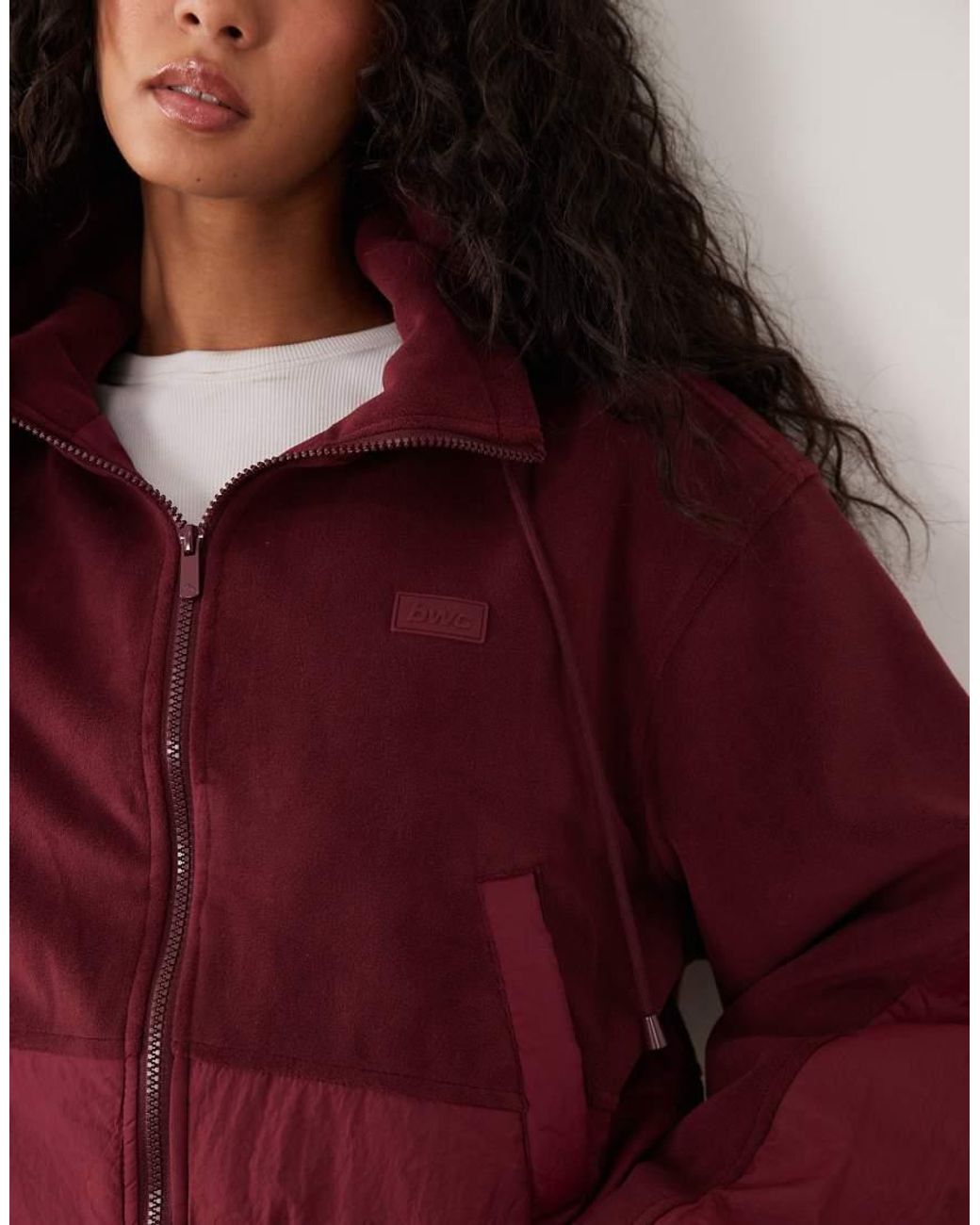 Cotton On Red Polar Fleece Padded Jacket