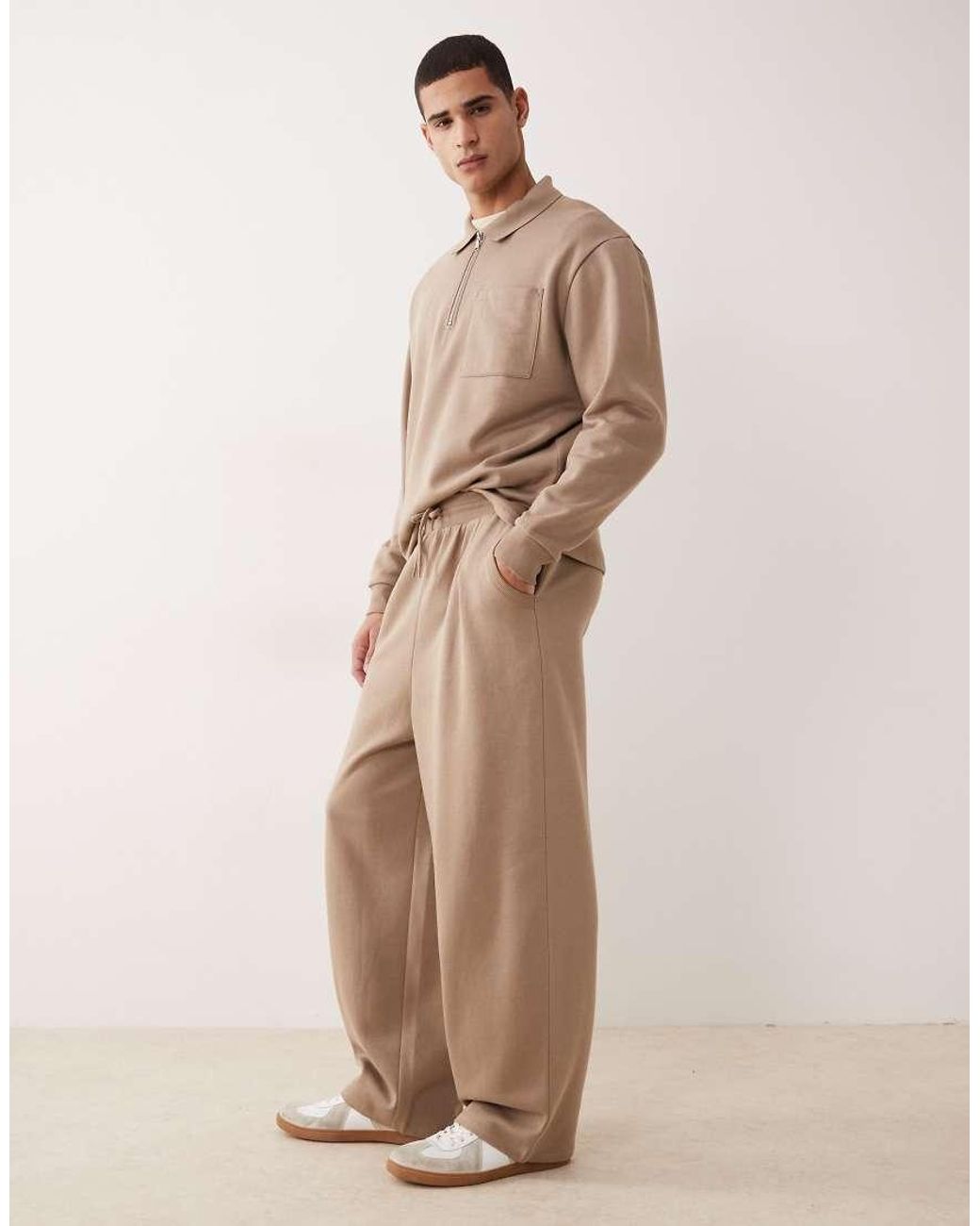 ASOS Natural Loose joggers for men