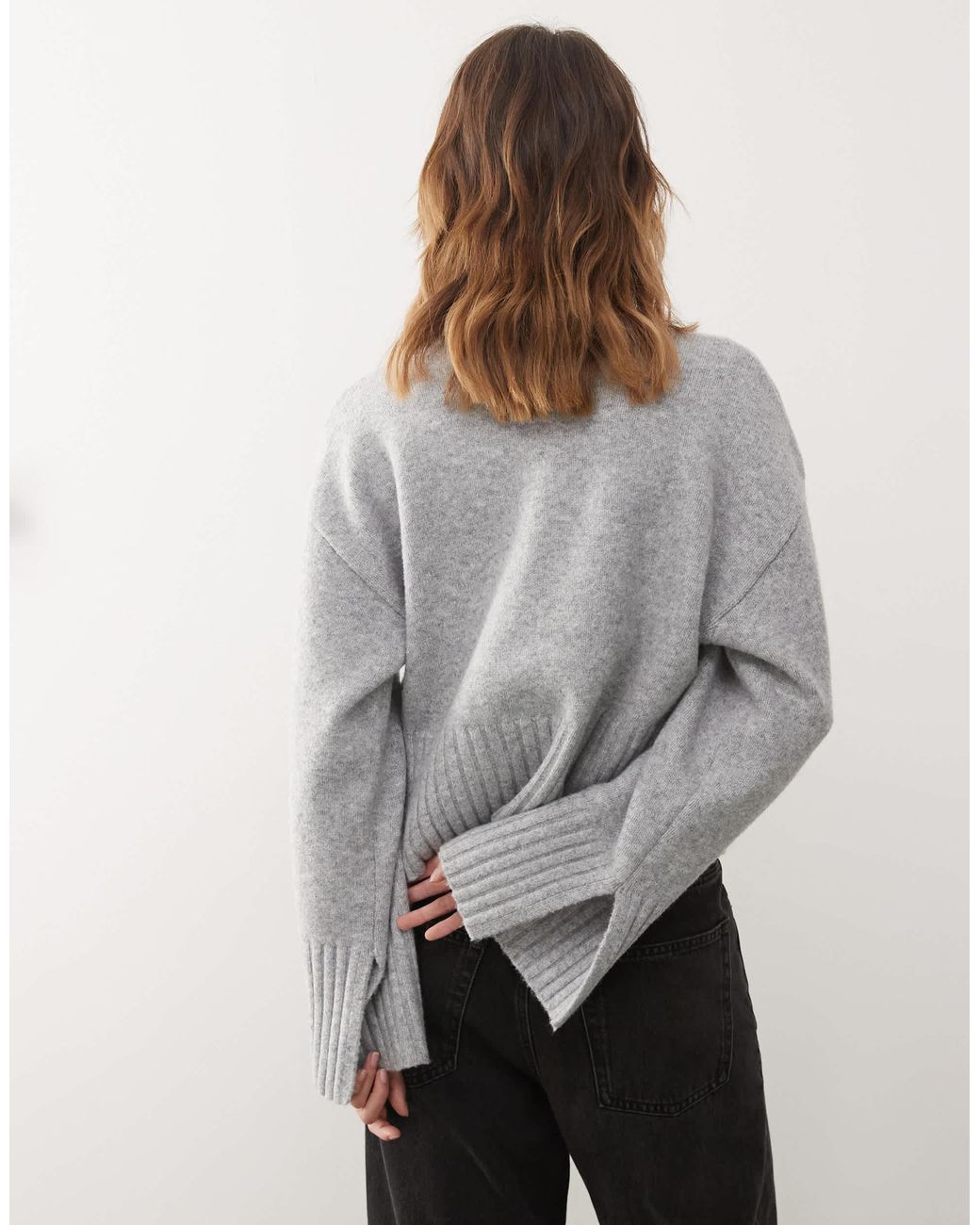 Pull ras Monki en coloris Gray