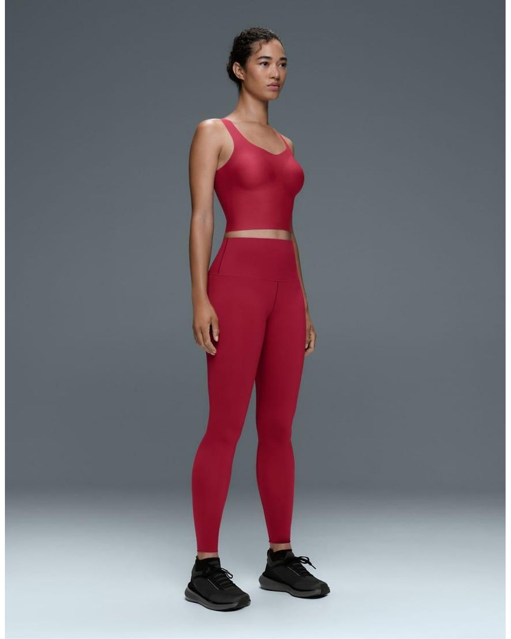 Oysho Red Perfect-Adapt Tank Top With Cups