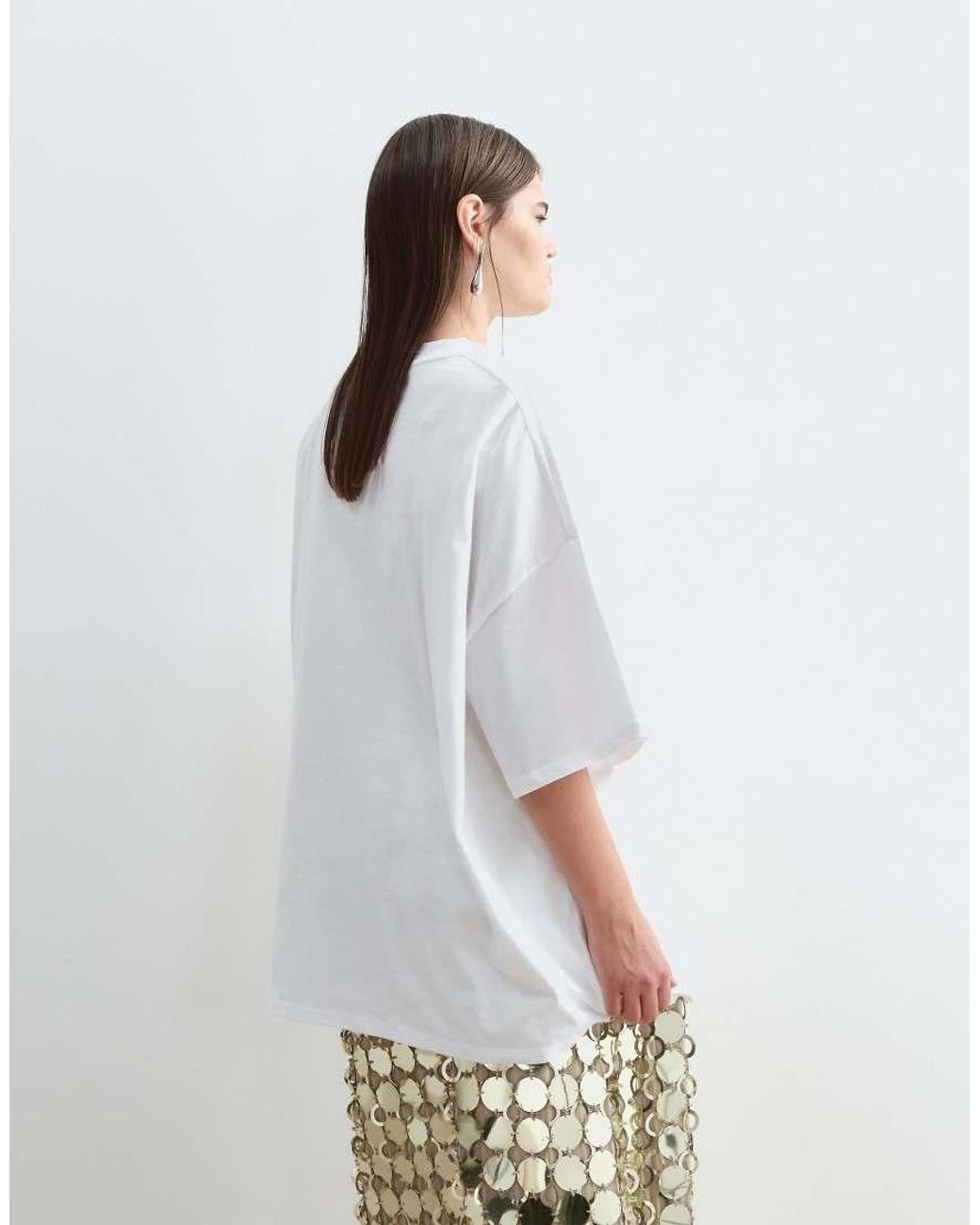 ARRANGE Blue Curve Oversized Premium Heavy Weight T-shirt