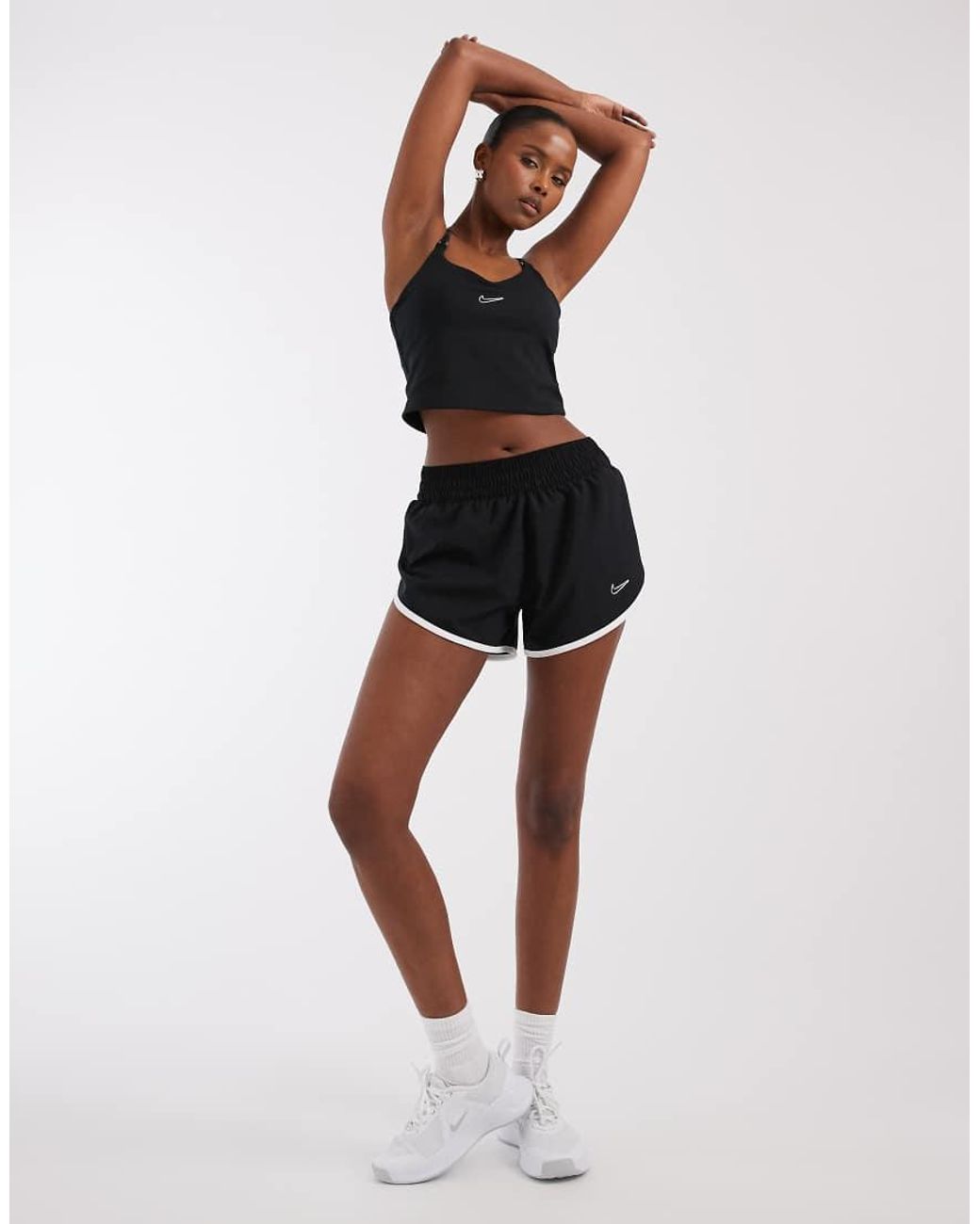 Nike Black Metallic Swoosh Vest Top