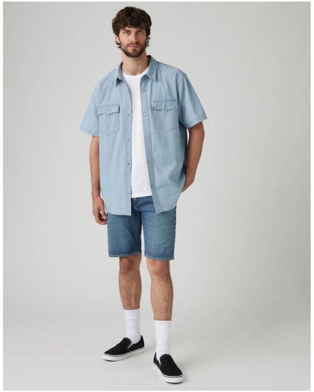 Levi's Blue 405 Standard Shorts for men