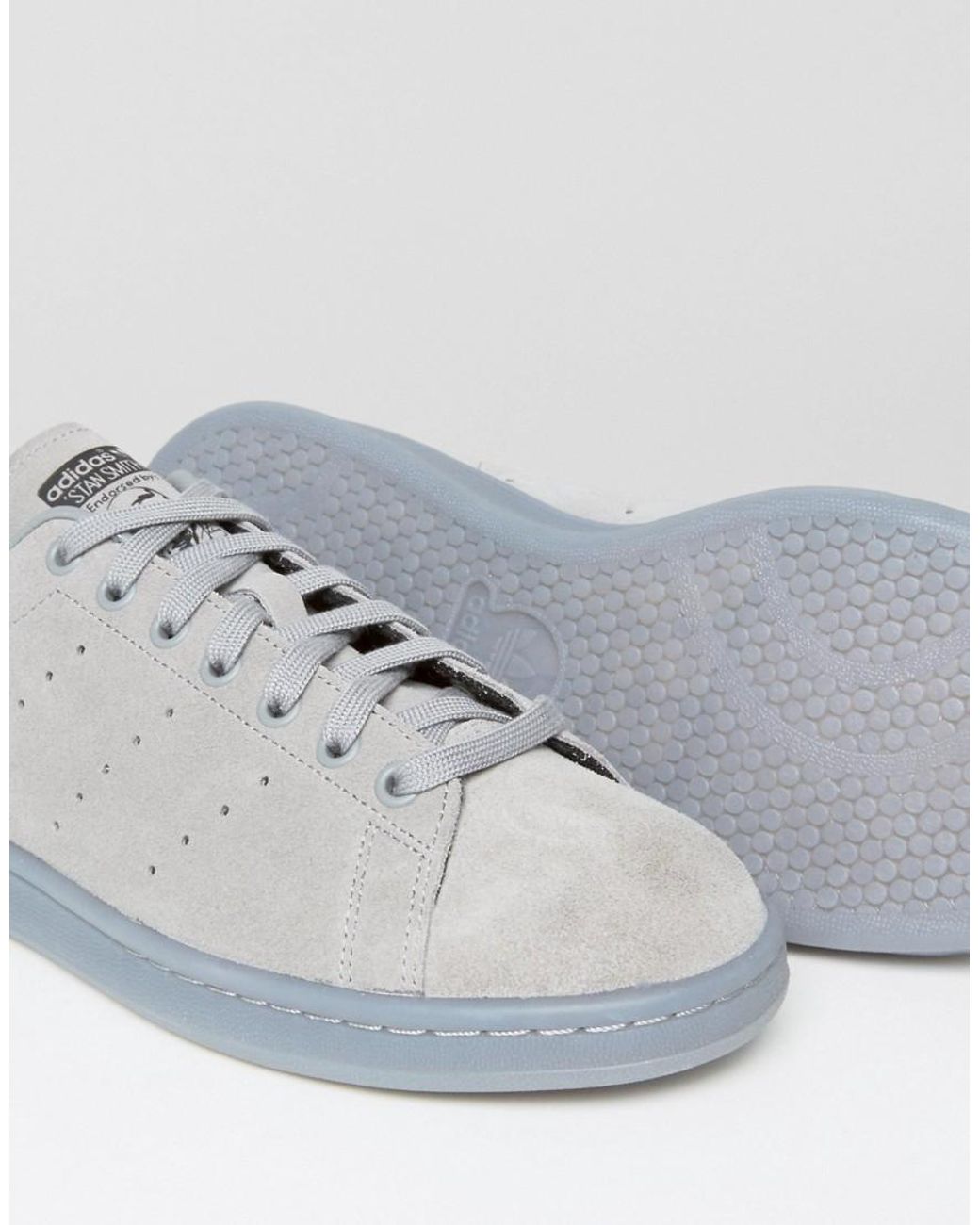 adidas Originals Stan Smith Trainers In Grey S80031 - Grey in Gray for Men  | Lyst