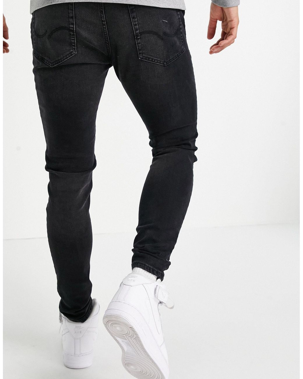 Jack & Jones Intelligence Pete Carrot Fit Jeans in Black for Men | Lyst