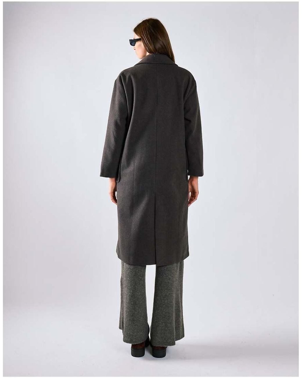 Glamorous White Lapel Collar Midi Coat