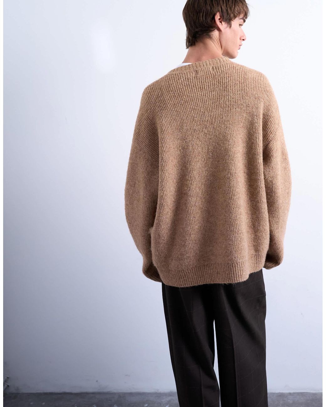 Topman – oversize-pullover in Natural für Herren