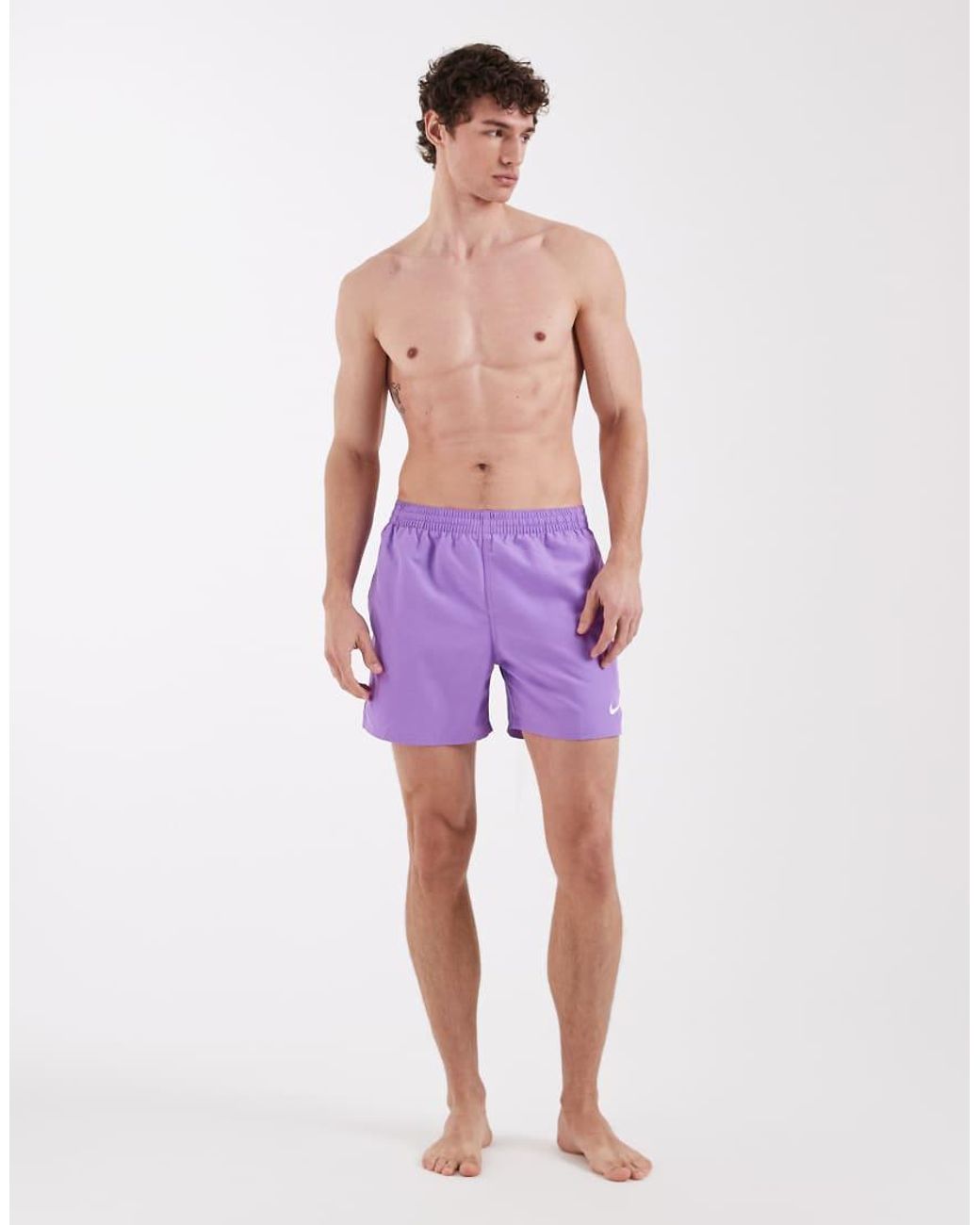 Nike Purple Nike 5 Inch Volley Swim Shorts for men