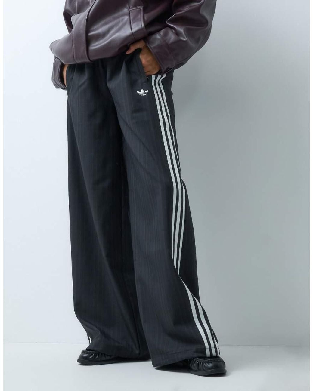 Adidas Originals Blue Check Track Bottoms