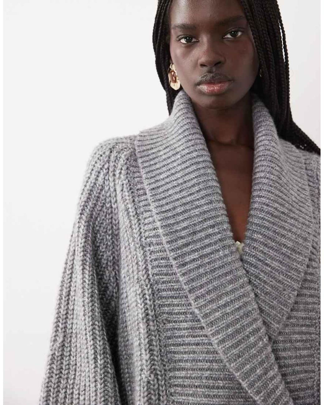 ASOS Black Shawl Collar Oversized Cardigan