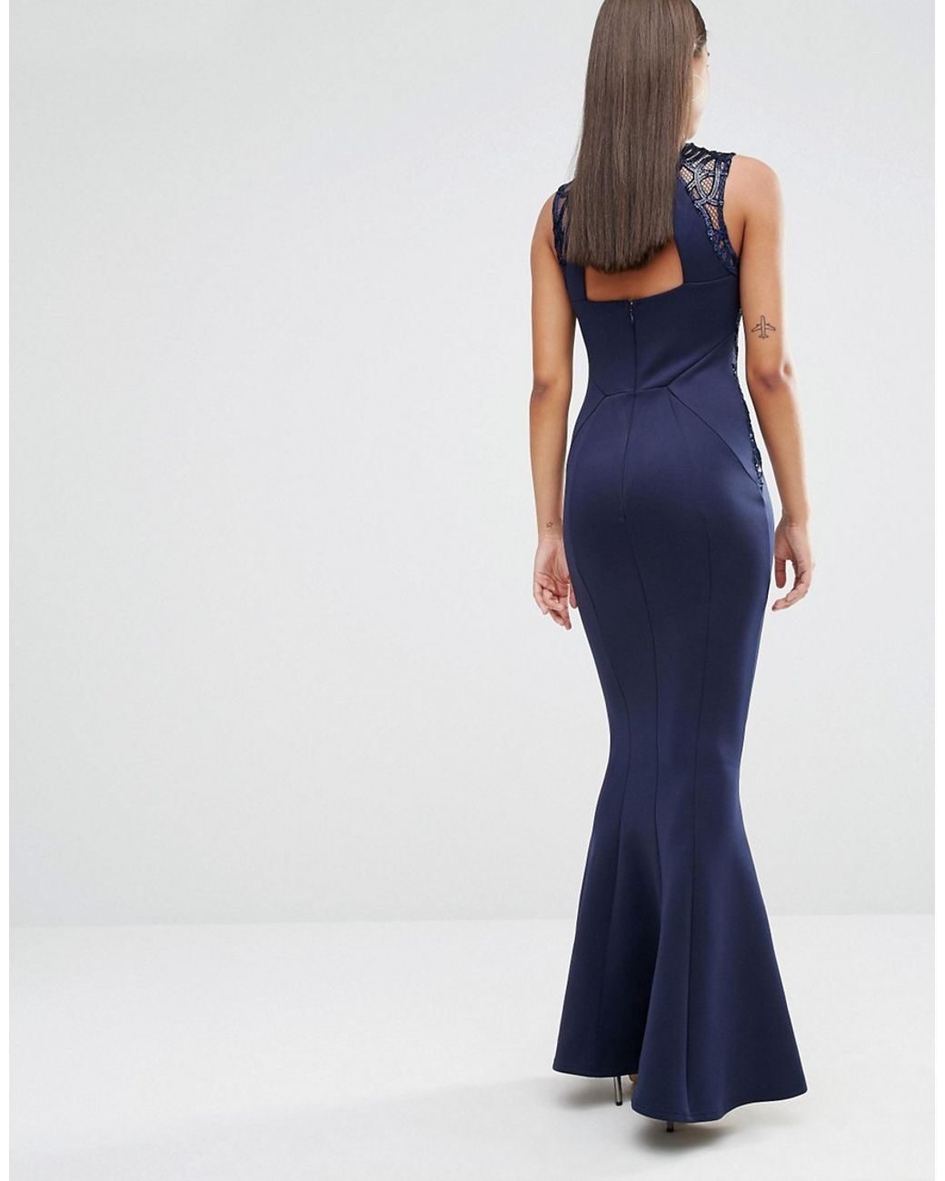 michelle keegan lipsy navy dress