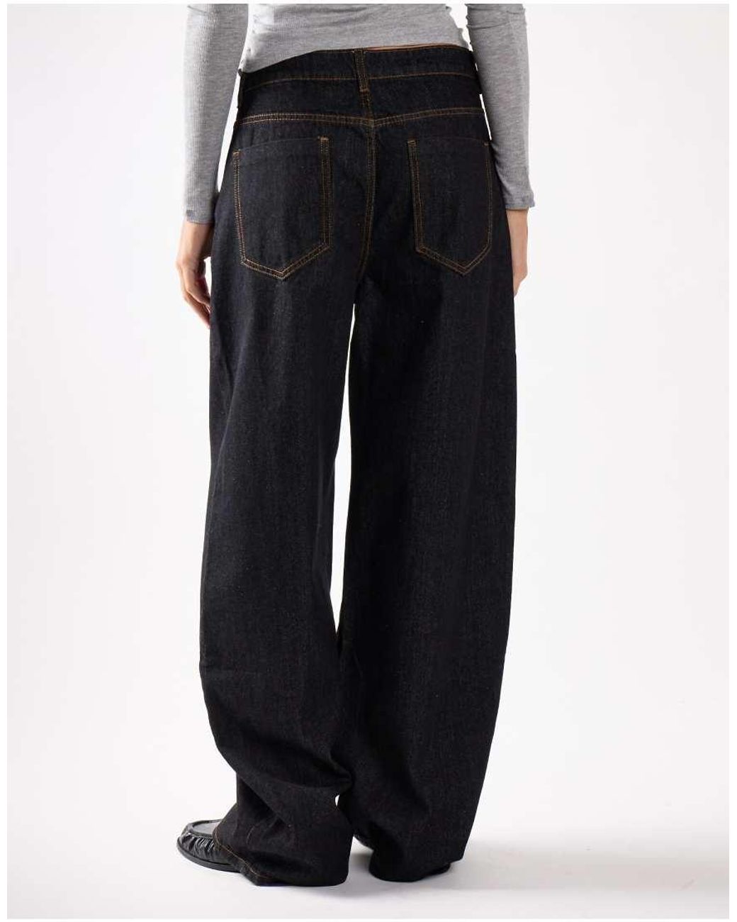 Glamorous White Relaxed Wide Leg Denim Jeans