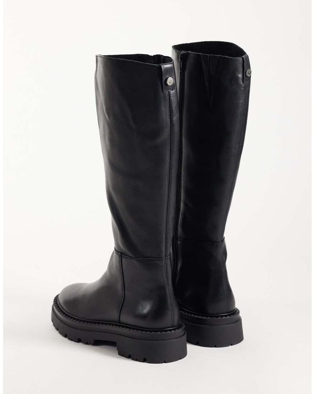 Steve Madden Black Kaja Chunky Knee Boots