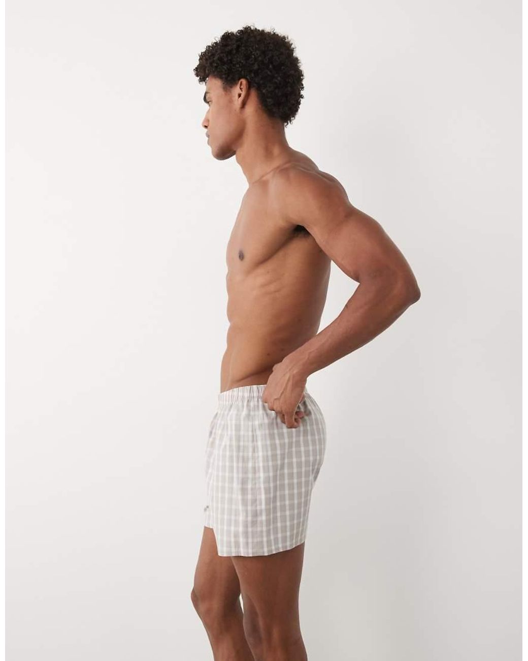 ASOS White 2 Pack Woven Boxers for men