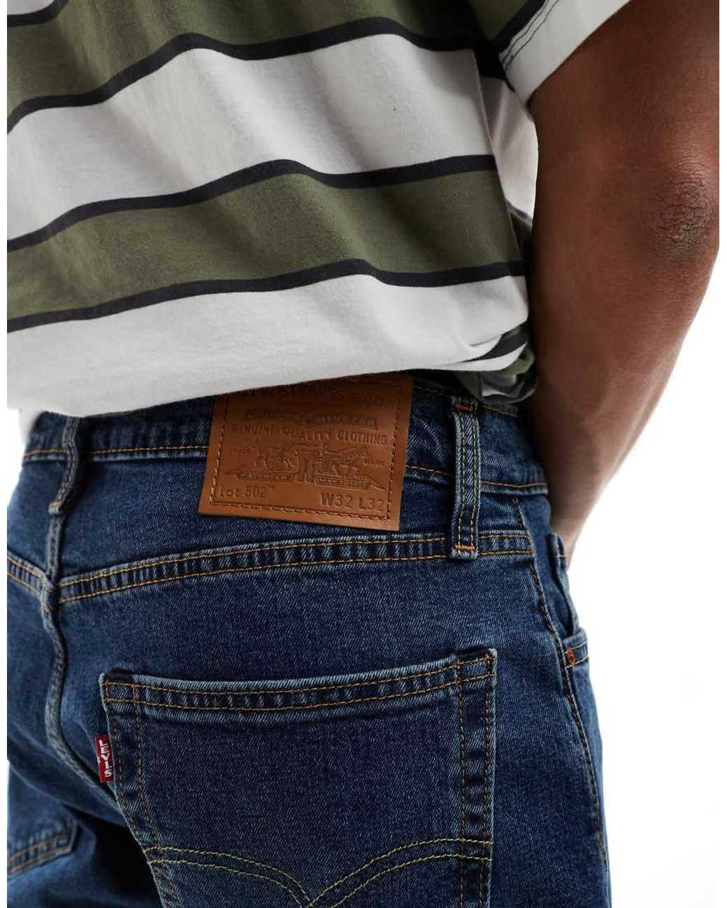 Levi's Blue 502 Tapered Jeans for men