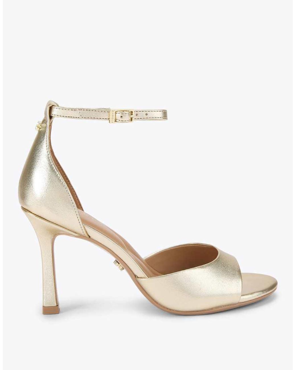 Carvela Kurt Geiger White Corletta Sandal Heeled Sandals
