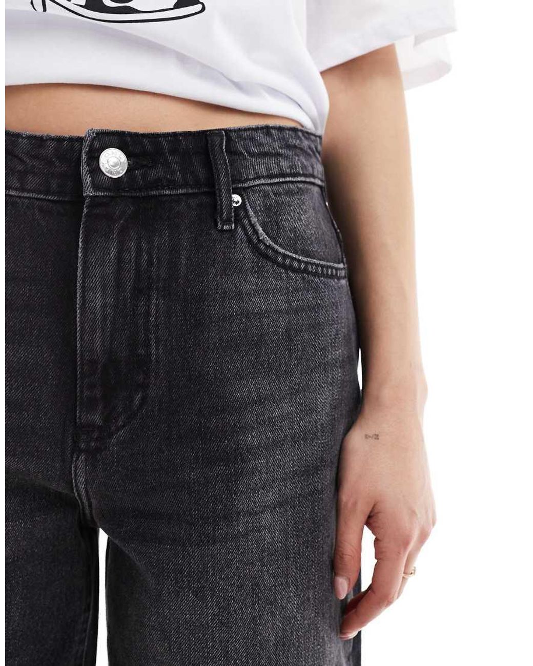 ONLY Blue High Waisted Denim Jort