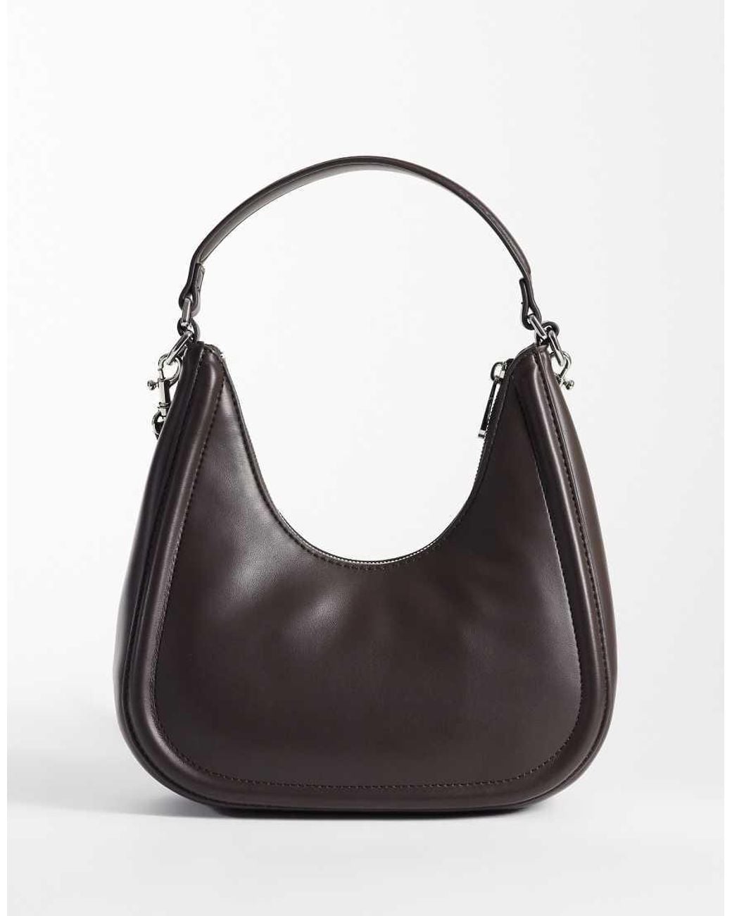 Calvin Klein Black Small Crescent Bag With Bold Logo