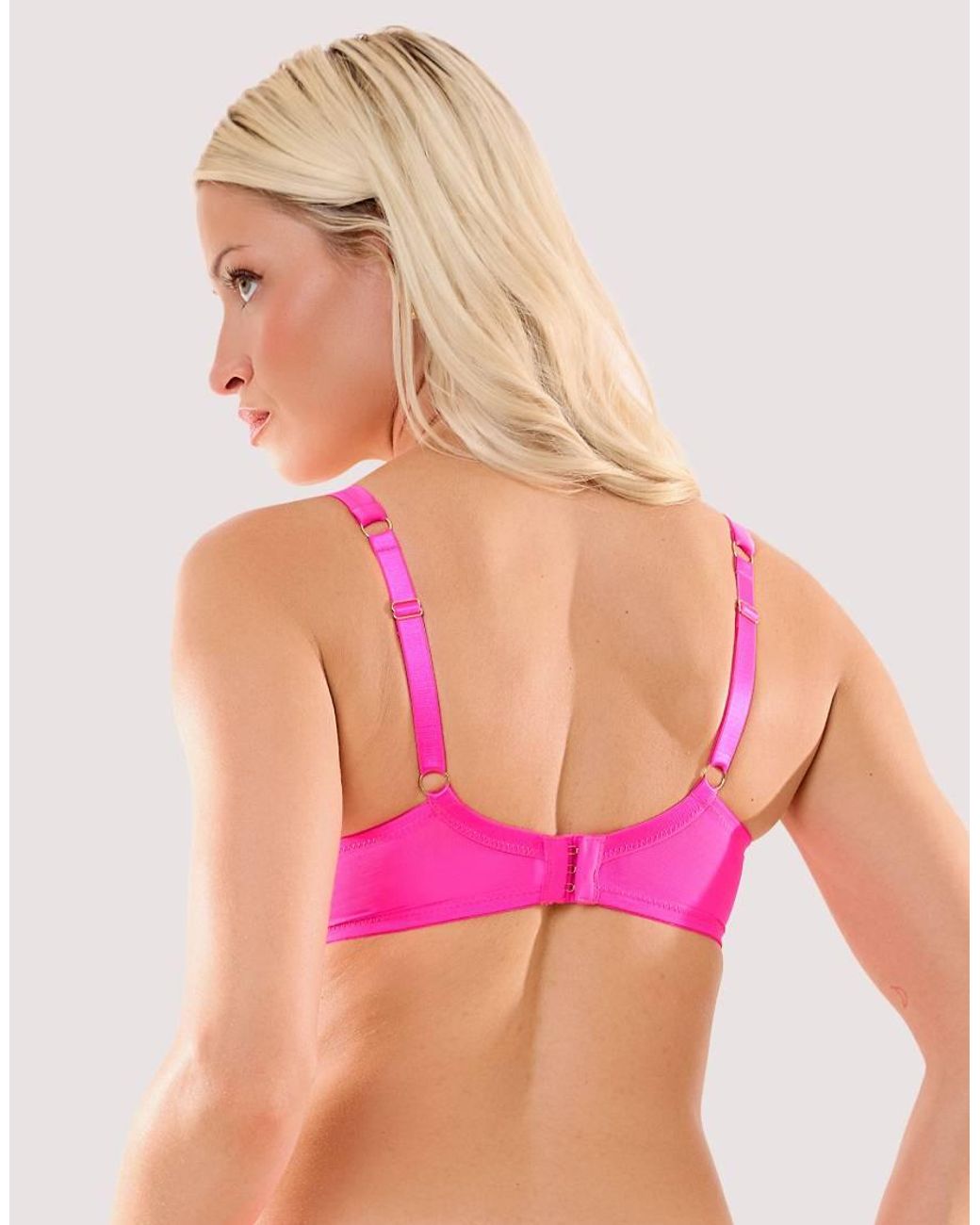 Playful Promises Pink Thea Neon Baroque Embroidery Bra