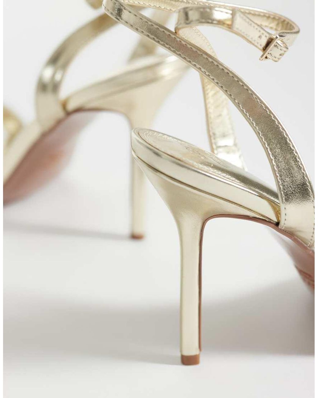 ASOS Black Nali Barely There Heeled Sandals