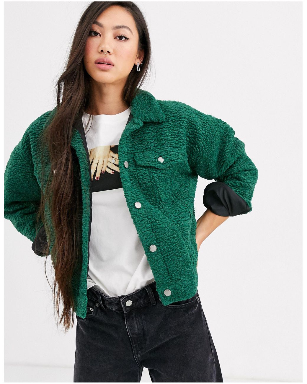 Dr. Denim Denim Teddy Trucker Jacket 