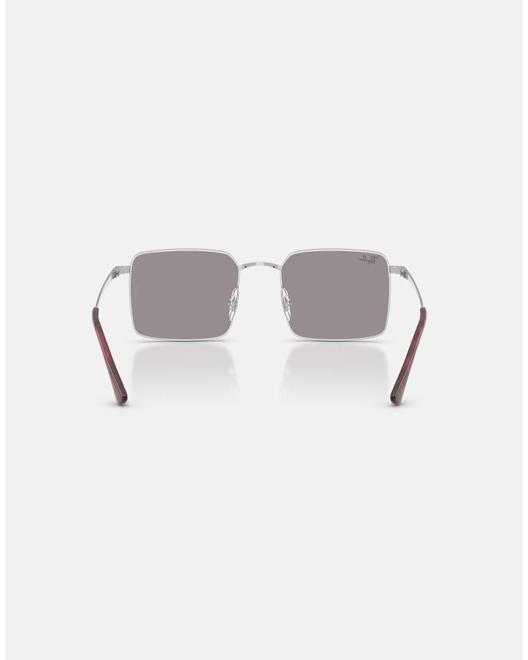 Ray-Ban Gray Idan Square Sunglasses With Lens