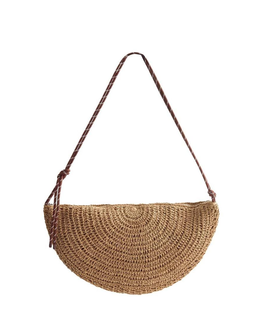 Oysho Natural Raffia-effect Bag