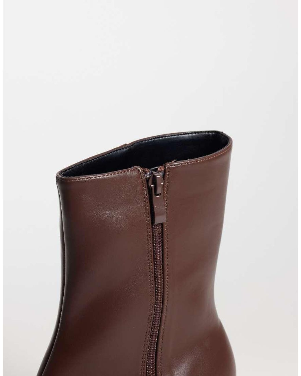 Raid Wide Fit Brown Cecilia Chelsea Boots