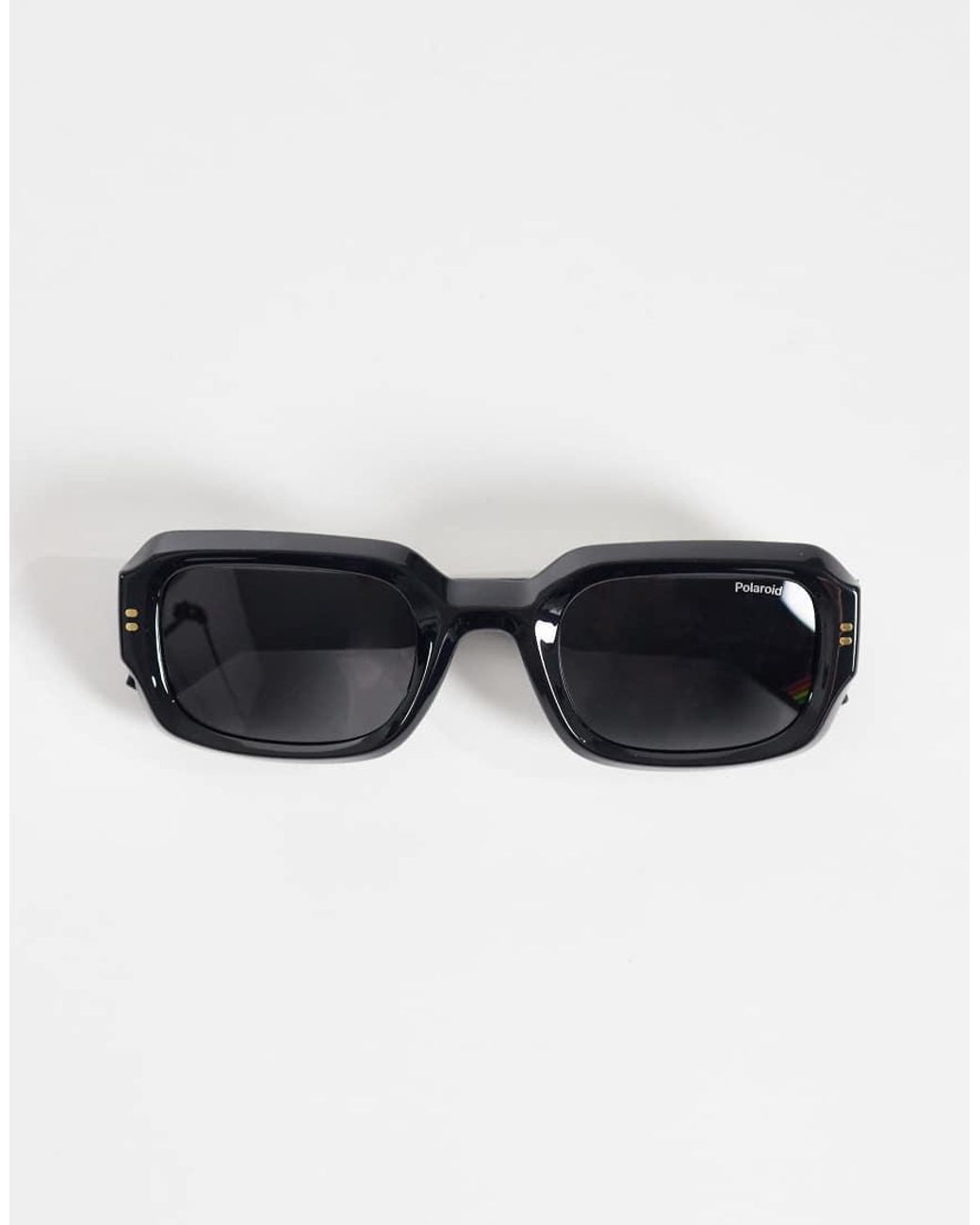 Polaroid Sunglasses Black Polaroid Rectangular Sunglasses With Polarized Lenses