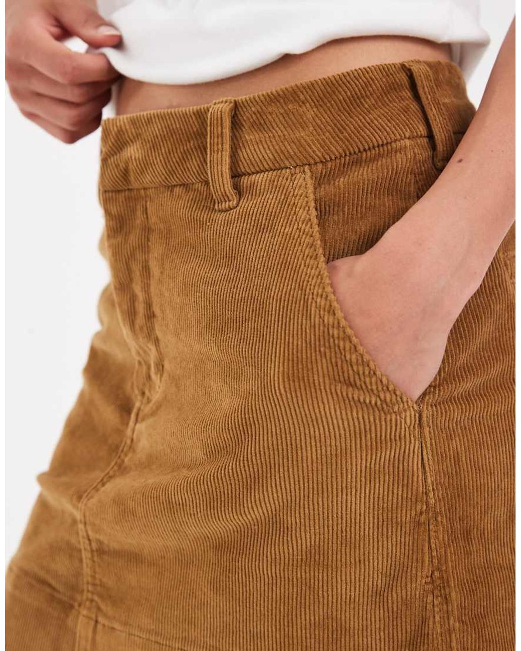 Lee Jeans Blue Suedette Mini Skirt