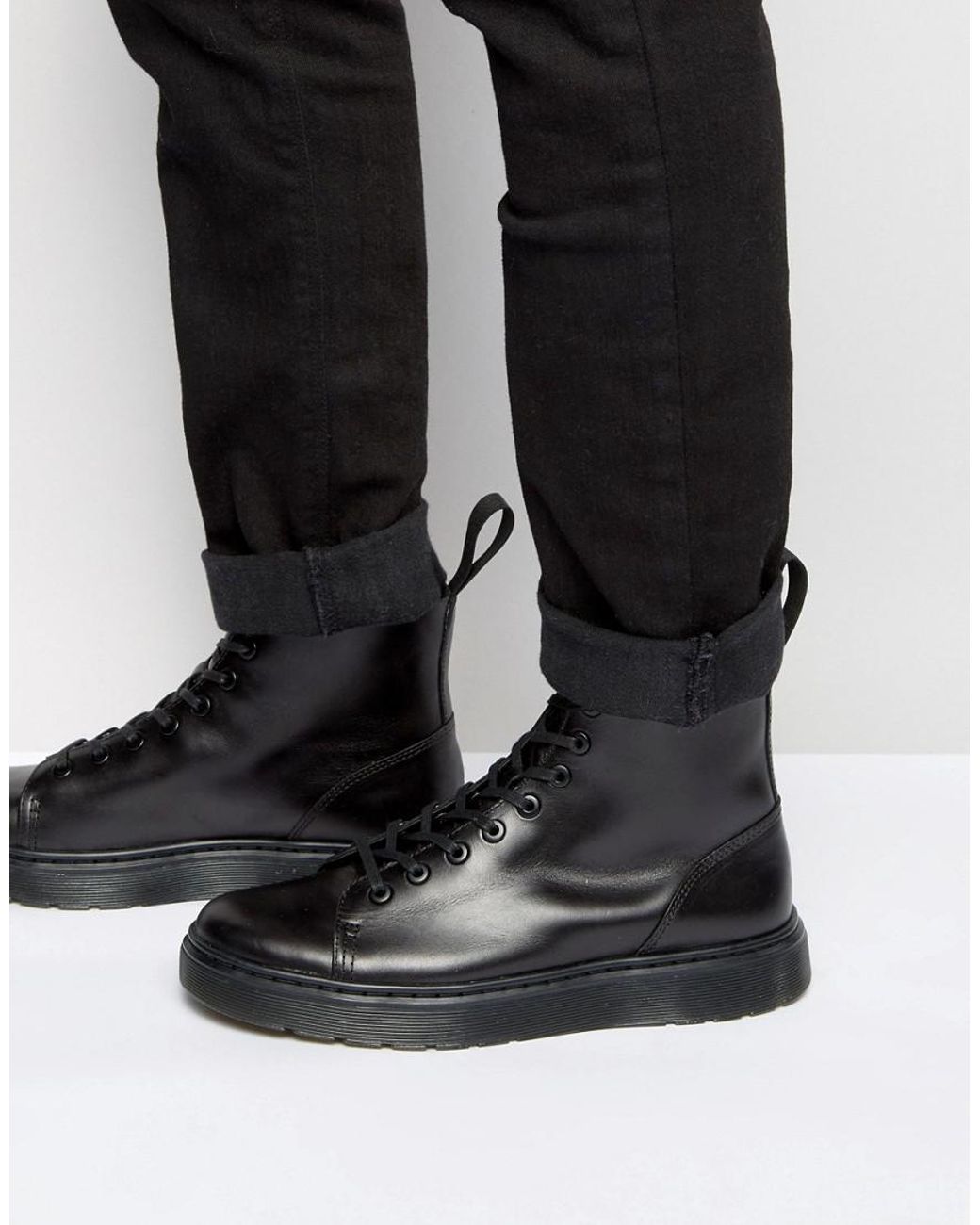 Dr. Martens Talib 8-eye Boots in Black for Men | Lyst Canada
