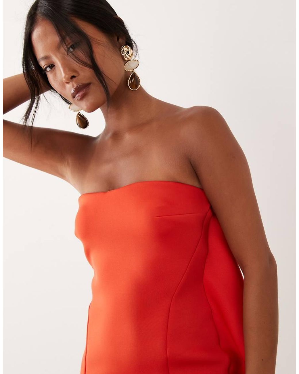ASOS Red Asos Design Petite Bubble Mini Dress