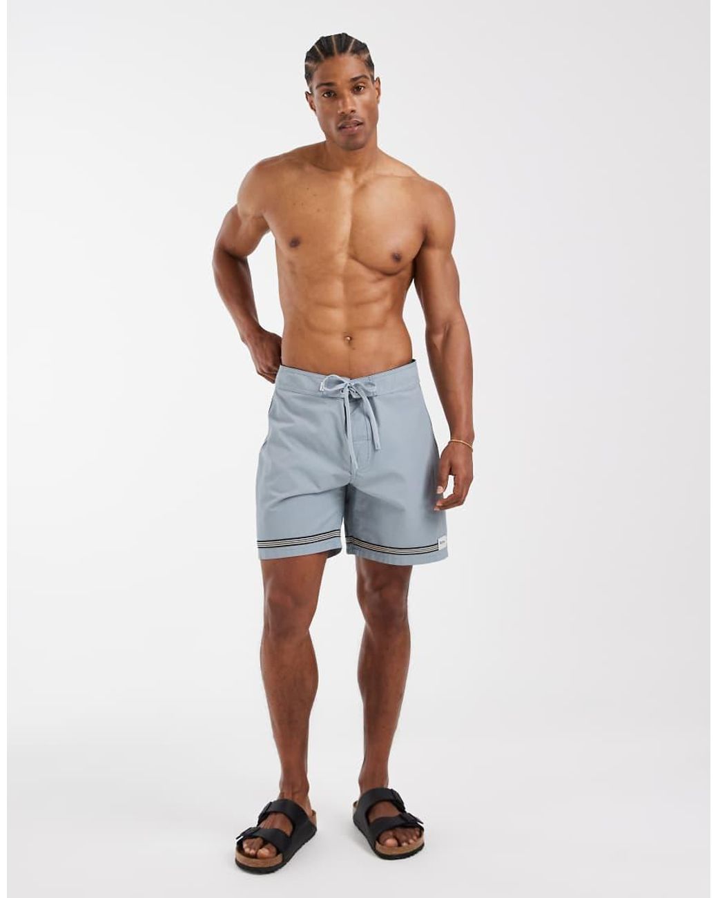 Rhythm Blue Stripe Trunk for men