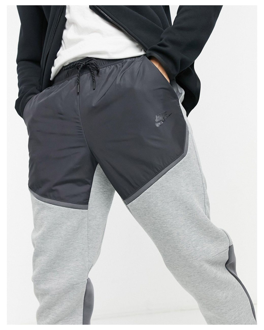Llorar terciopelo País Joggers con diseño color block tech fleece Nike de hombre de color Blanco |  Lyst