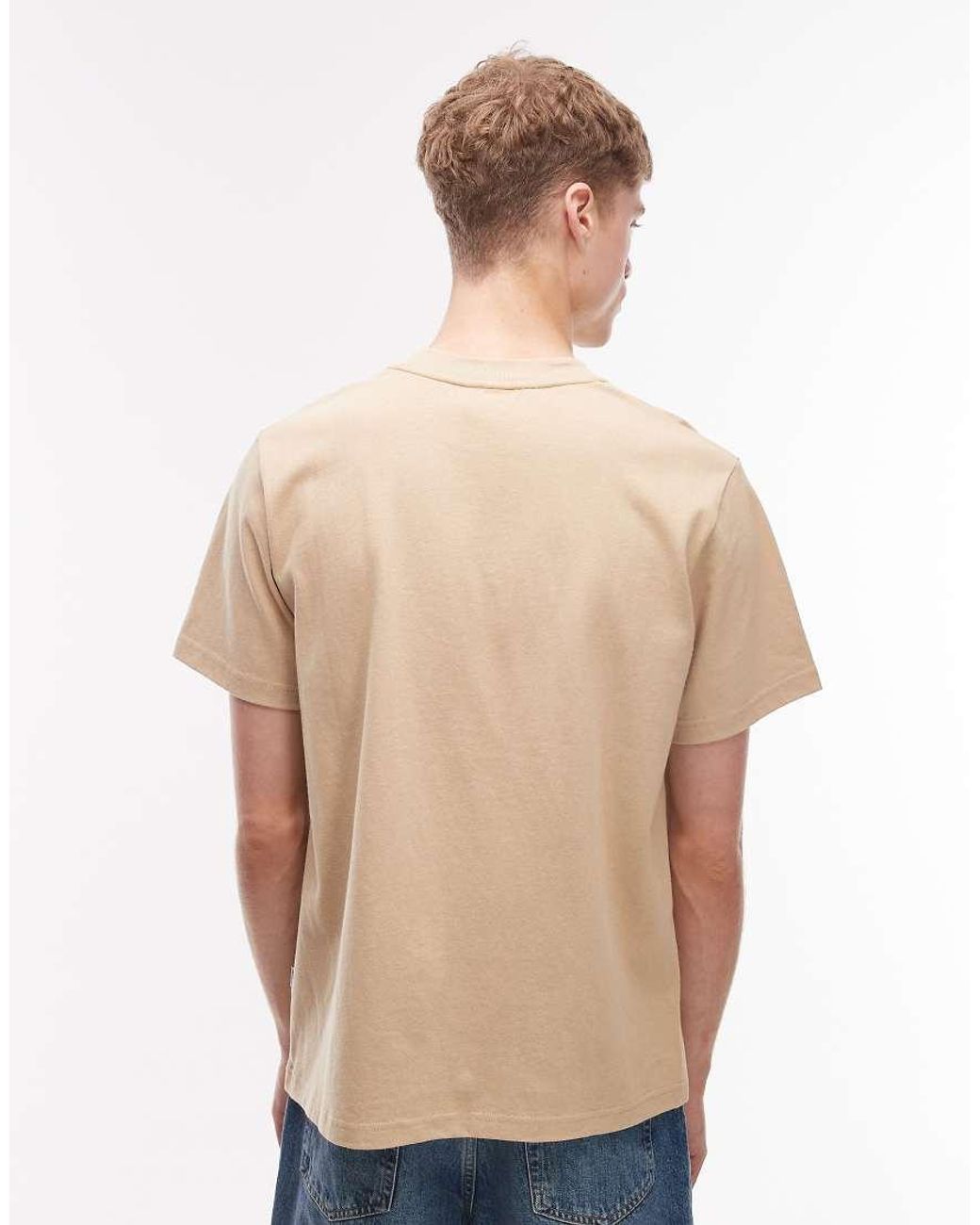 Rhythm Natural Vintage Embroidered T-Shirt for men