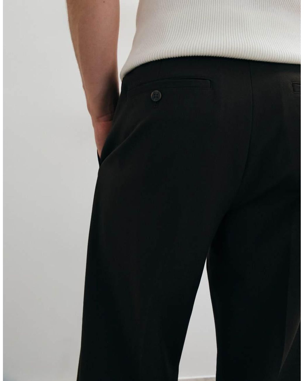SELECTED Gray Loose Fit Pants for men