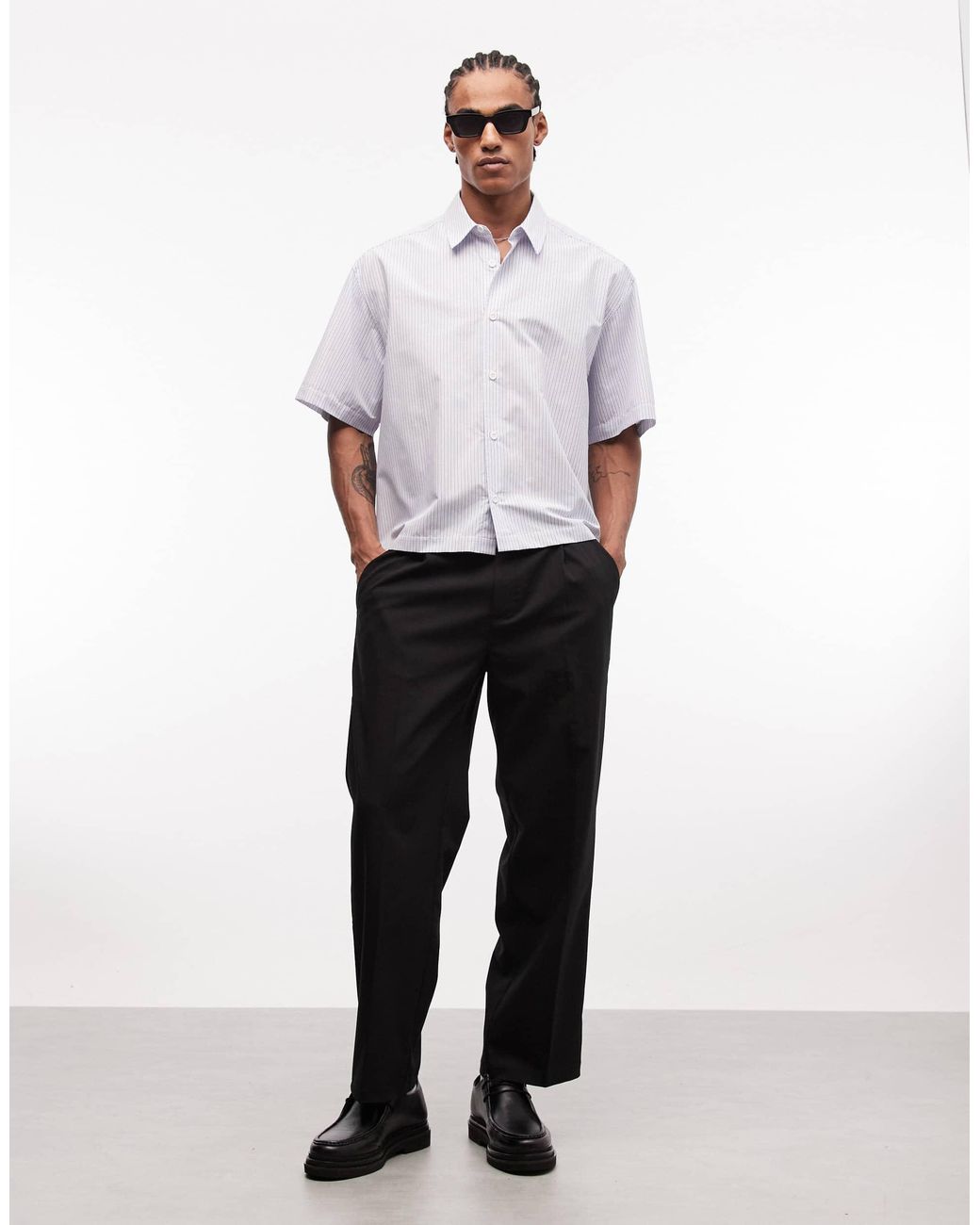 ASOS – kastiges oversize-hemd in White für Herren