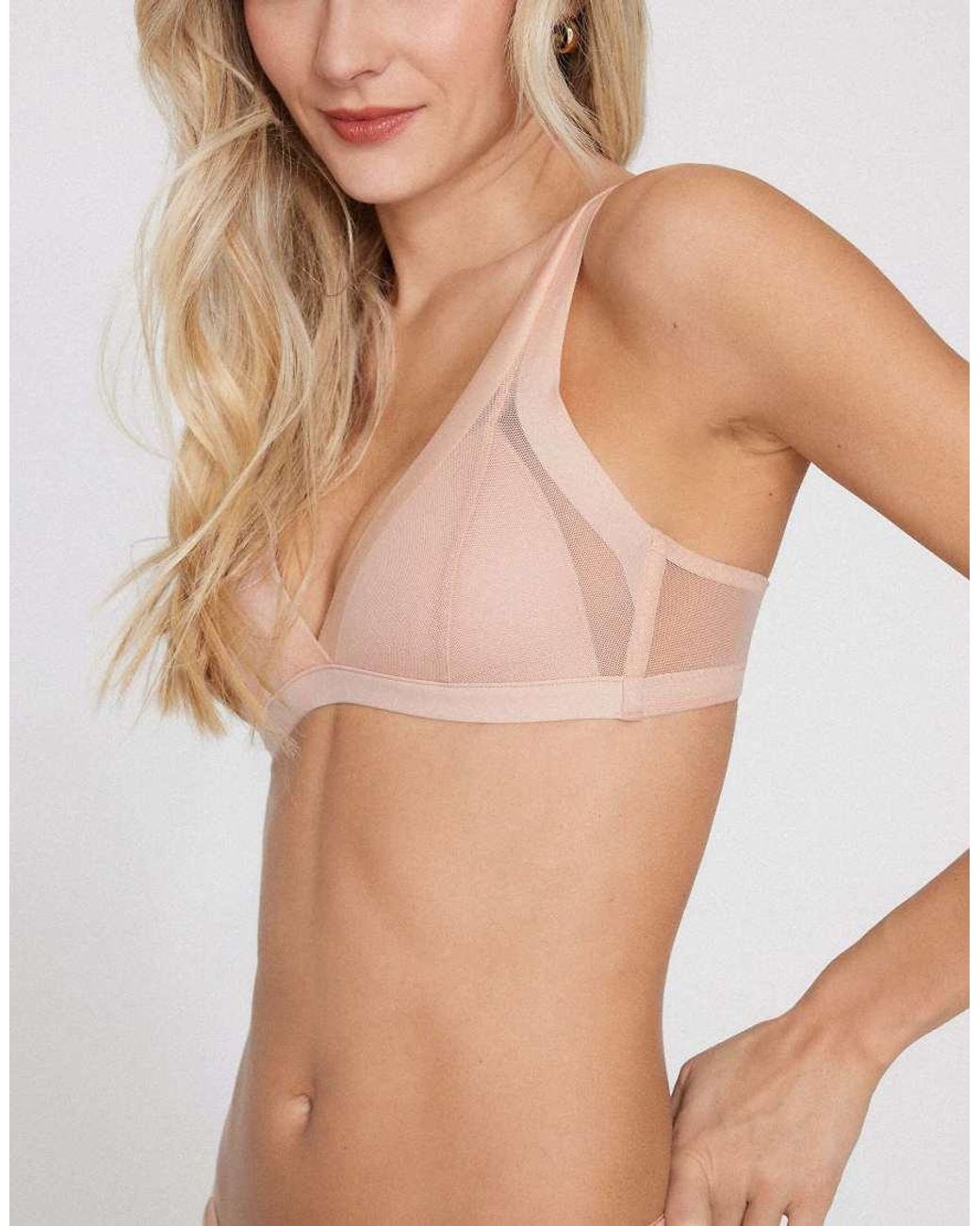 Tezenis Natural Havana Tulle Lightly Padded Triangle Bra