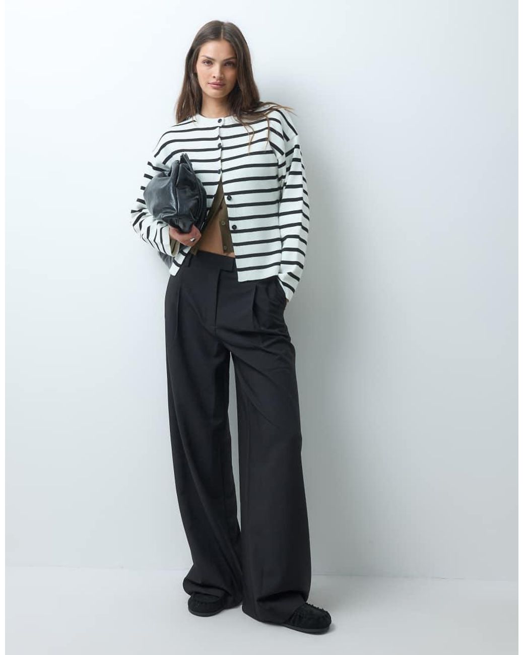 ASOS Blue Tall Tailored Low Rise Mensy Trouser