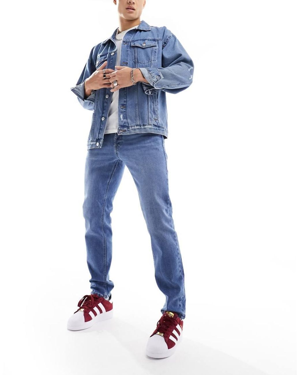 Jack & Jones Blue Essentials Mike Tapered Fit Jean for men