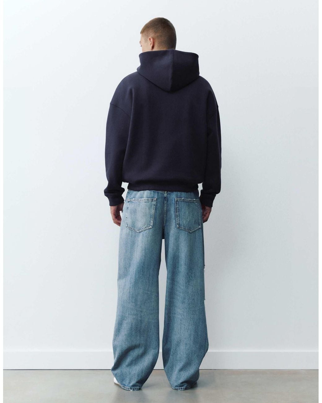 Pull&Bear Hoodie in Blue für Herren