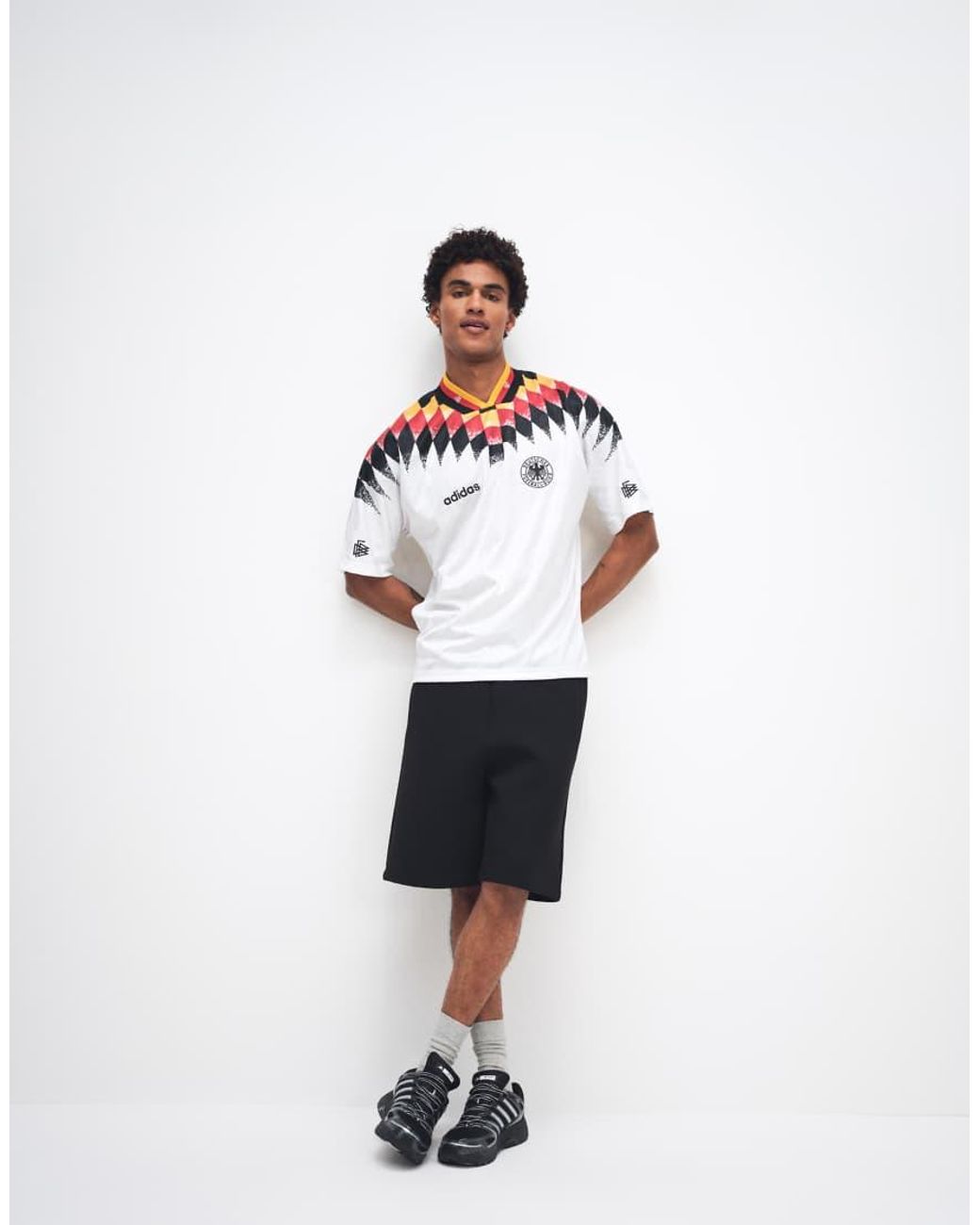 Adidas Originals White Adidas Football Germany 94 Bring Back Jersey for men