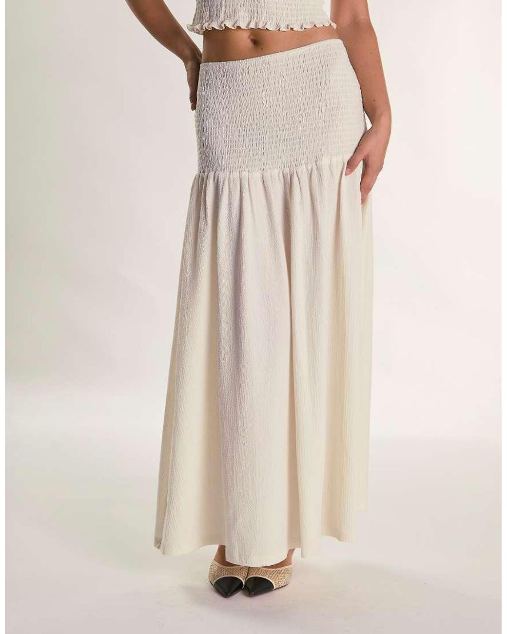 Glamorous Natural Drop Waist Maxi Skirt