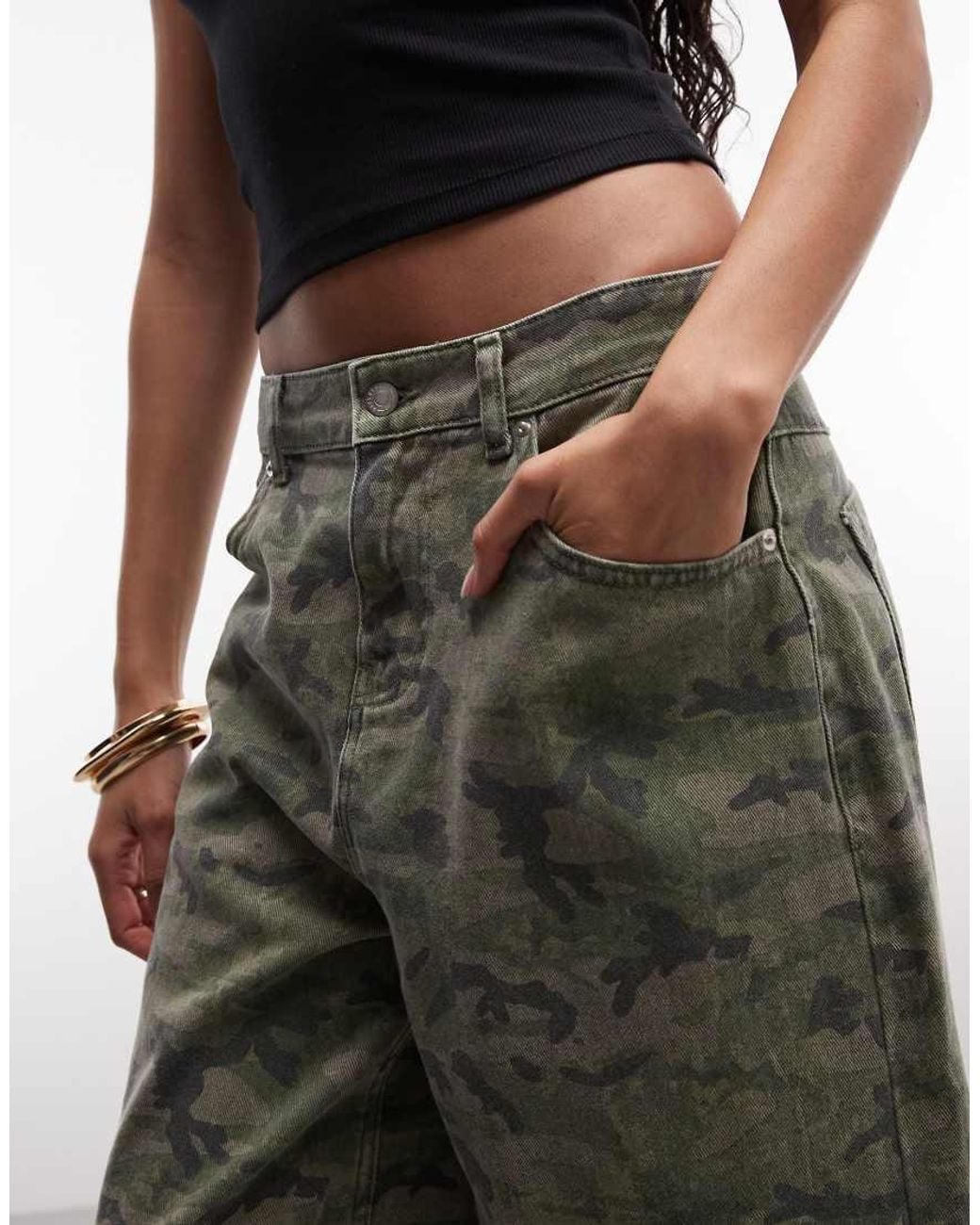Reclaimed Vintage Green Unisex Jort