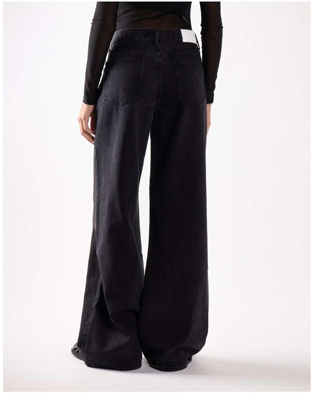 Glamorous Blue High Waist Wide Leg Jeans